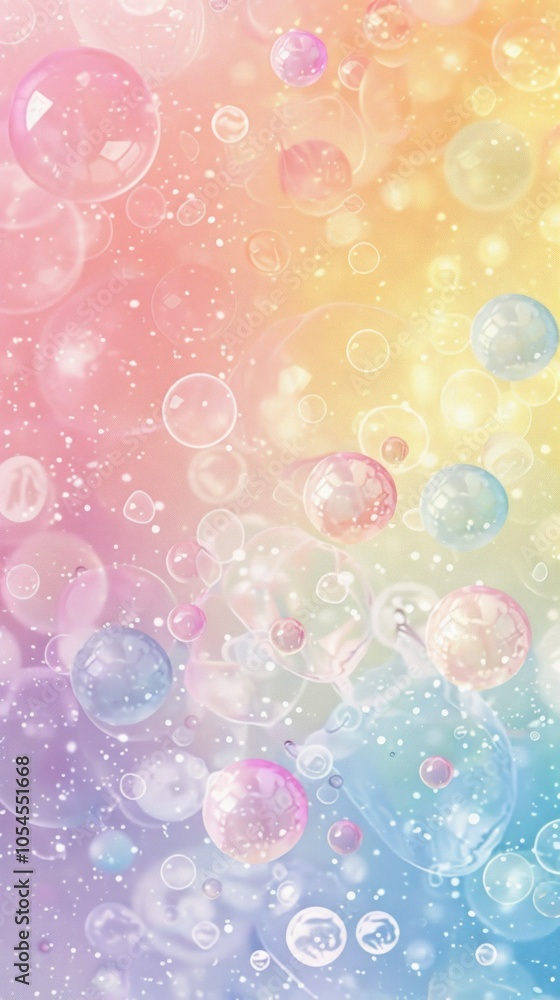 Minimal gradient in bubbles, pastel colors Minimal gradient in bubbles, pastel colors