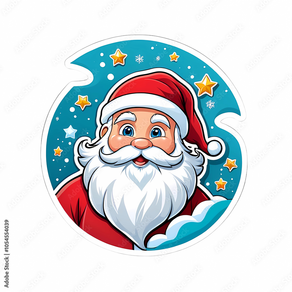 illustration of santa claus smiles at christmas illustration of santa claus smiles at christmas