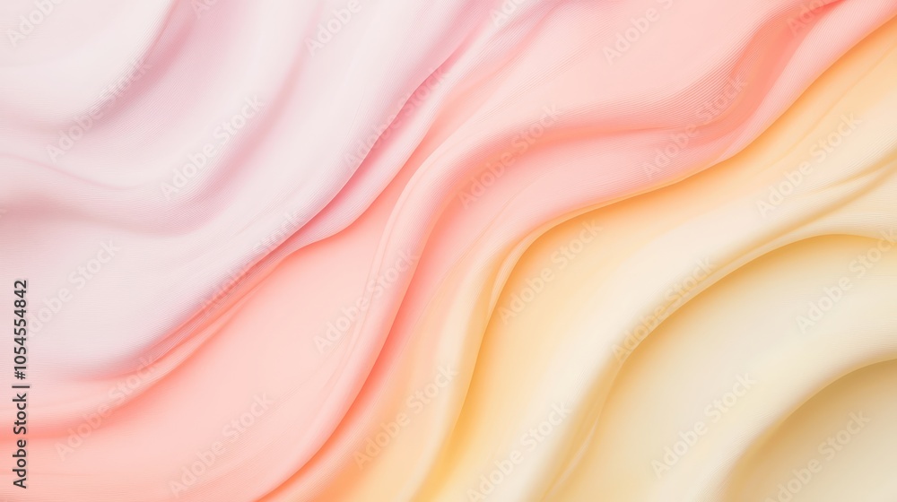 Soft pastel waves of color flowing in harmonious patterns and gradients
