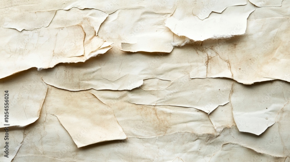 texture of aged paper with crumpled and torn edges in soft lighting texture of aged paper with crumpled and torn edges in soft lighting