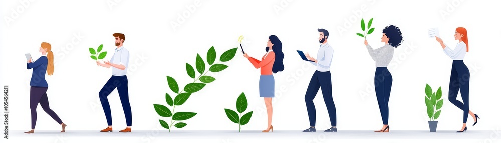 New Employees Onboarding Art Illustration New Employees Onboarding Art Illustration