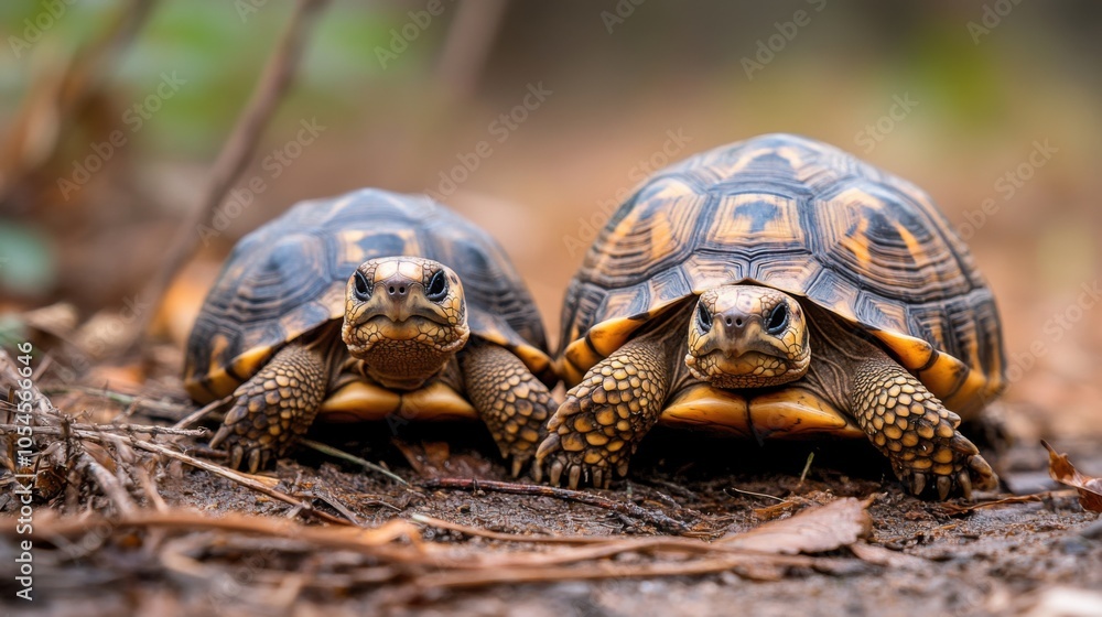 Obraz premium Turtles in Natural Habitat