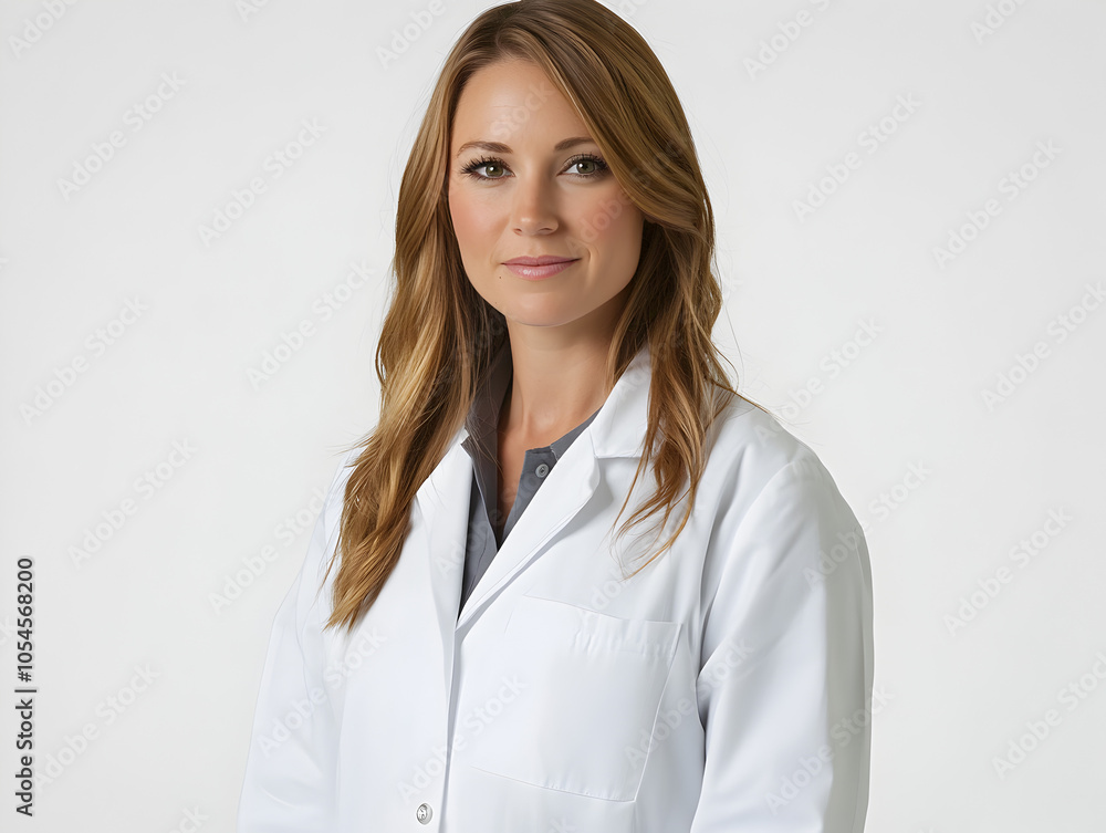 Confident Female Doctor in White Coat Portrait for Healthcare Professionals Confident Female Doctor in White Coat Portrait for Healthcare Professionals