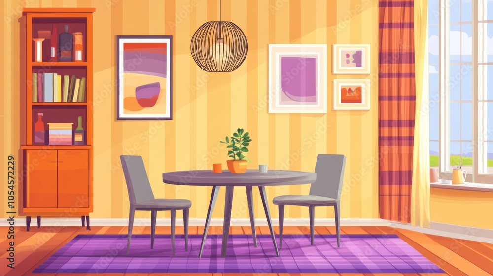 Cozy Modern Dining Area with Stylish Decor Cozy Modern Dining Area with Stylish Decor