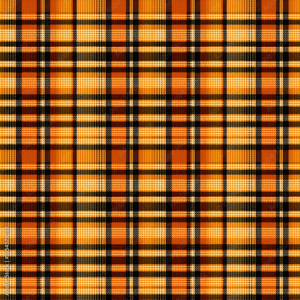 Seamless Fall Plaid Pattern – Warm Autumn Tartan Fabric Design Seamless Fall Plaid Pattern – Warm Autumn Tartan Fabric Design