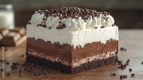 Delicious Chocolate Cake Slice