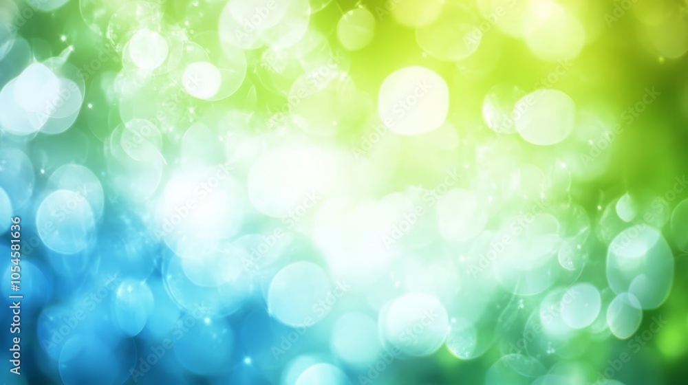 An abstract background featuring soft blue and green bokeh effects with a smooth gradient transition An abstract background featuring soft blue and green bokeh effects with a smooth gradient transition