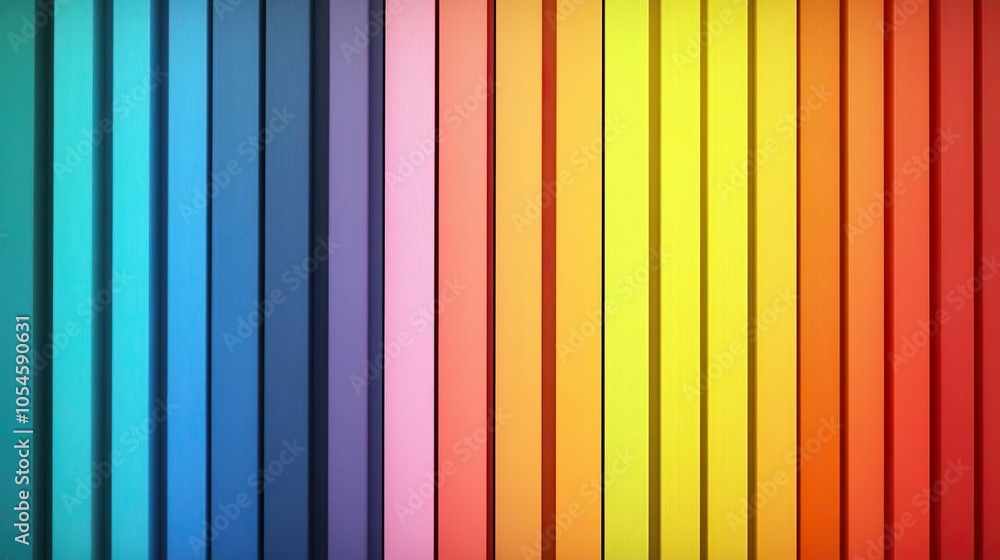 Obraz premium Colorful Vertical Wooden Planks Background