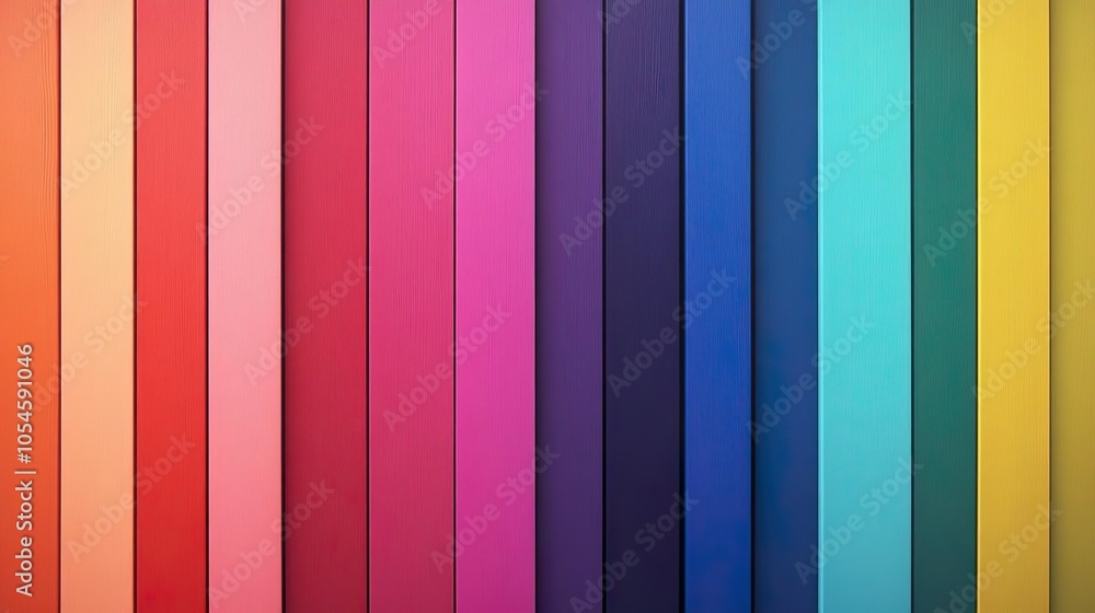 Colorful Vertical Wooden Planks Background Colorful Vertical Wooden Planks Background