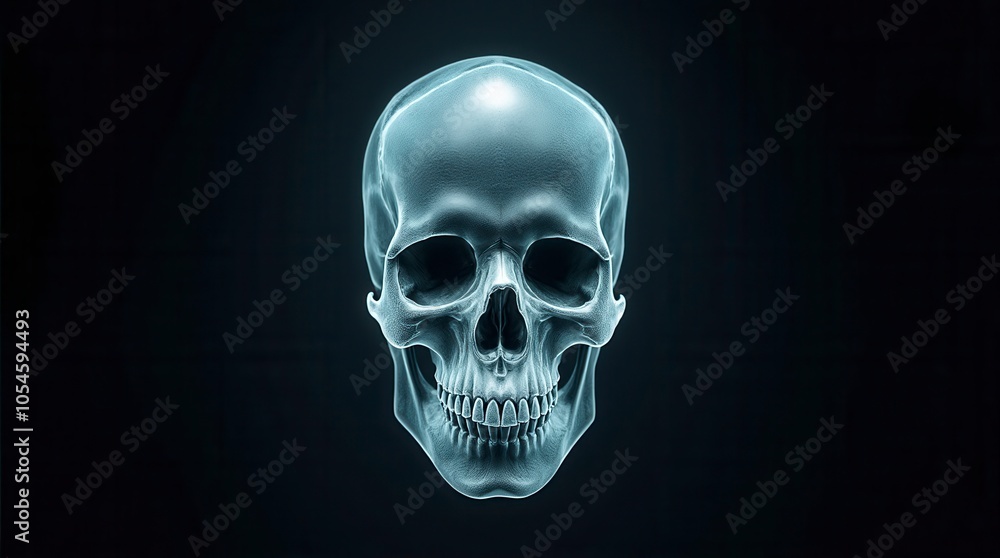 Skull Xray Scan Print Skull Xray Scan Print