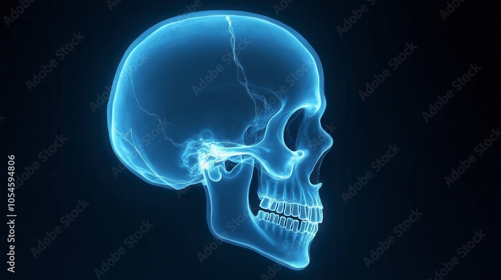 Skull Xray Scan Print Skull Xray Scan Print