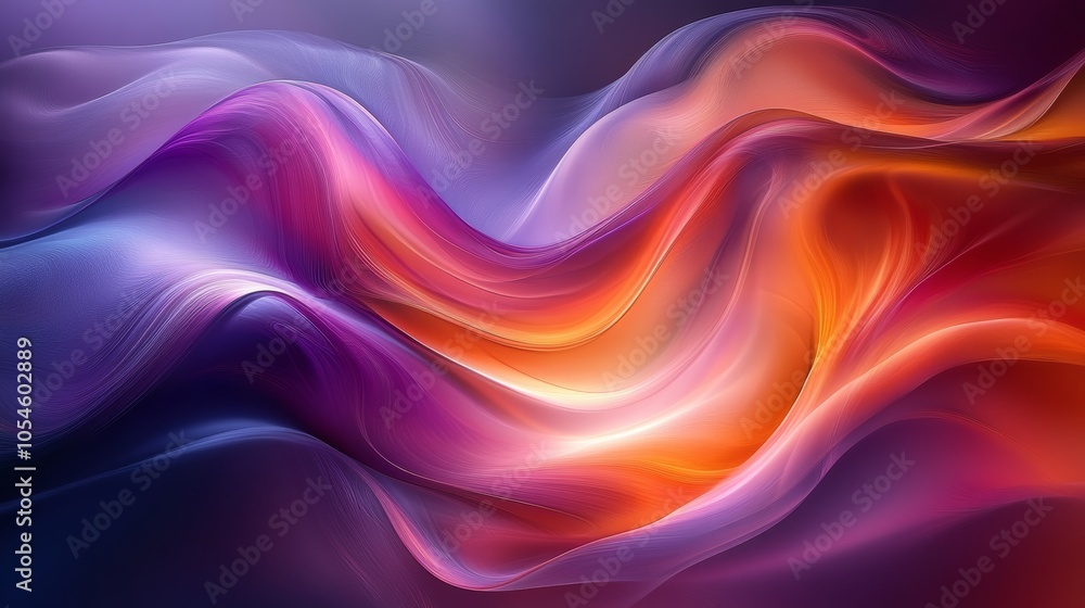 Vibrant abstract waves of color flowing seamlessly Vibrant abstract waves of color flowing seamlessly