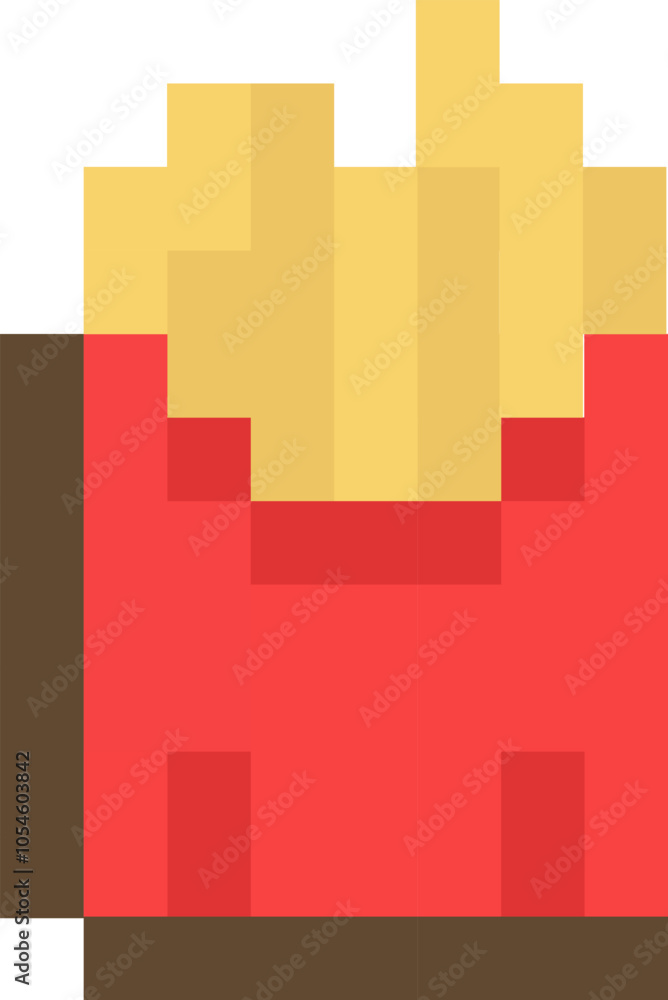 Pixel Art French Fries Pixel Art French Fries