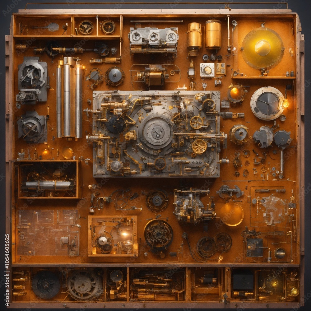 industrial composition, engine illustration industrial composition, engine illustration