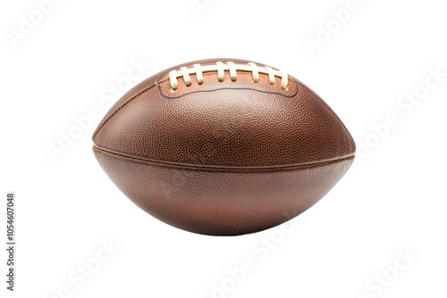 American football ball on isolated background, PNG blank for installation in project. photo