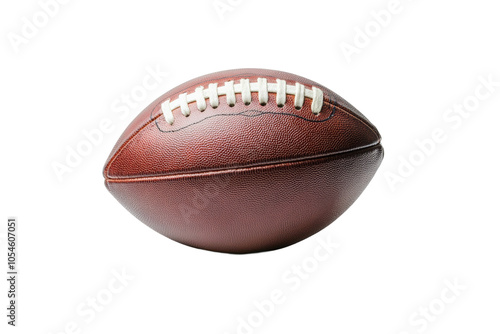 American football ball on isolated background, PNG blank for installation in project. photo