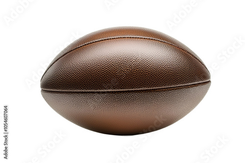 American football ball on isolated background, PNG blank for installation in project. photo