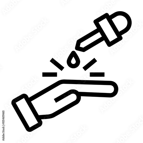 acid spill Line Icon