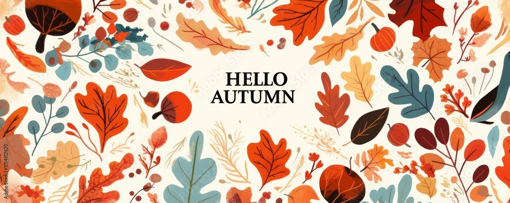 An autumn-themed wallpaper featuring the text An autumn-themed wallpaper featuring the text