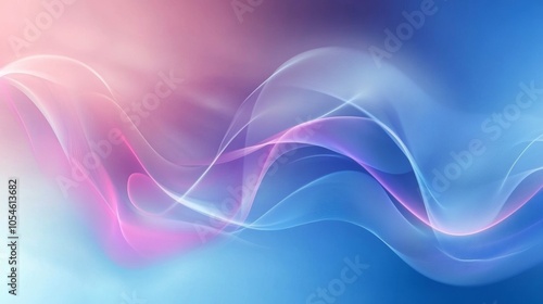 Wallpaper Mural Abstract pastel wave design with smooth gradient, modern artistic concept Torontodigital.ca