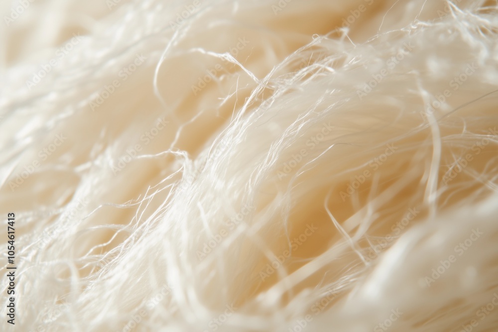Detailed view of cotton fibers showcasing their natural texture and intricate structures in a soft and delicate arrangement Detailed view of cotton fibers showcasing their natural texture and intricate structures in a soft and delicate arrangement