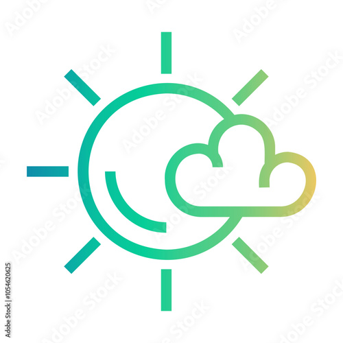 meteorology Line Gradient Icon