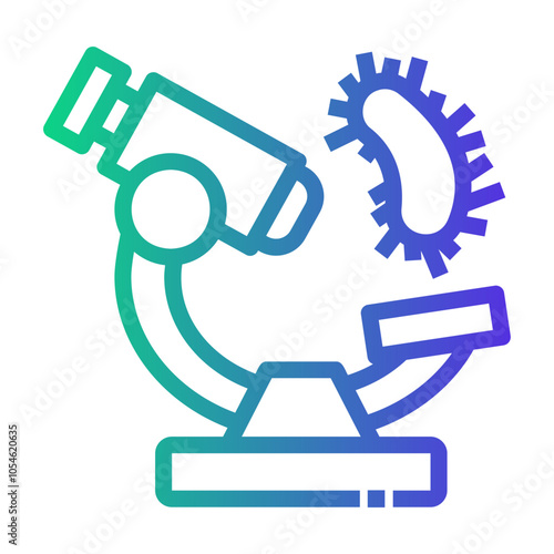 microbiology Line Gradient Icon