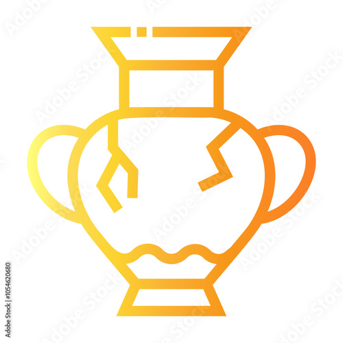 archaeology Line Gradient Icon