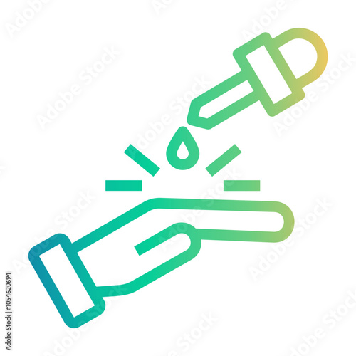 acid spill Line Gradient Icon