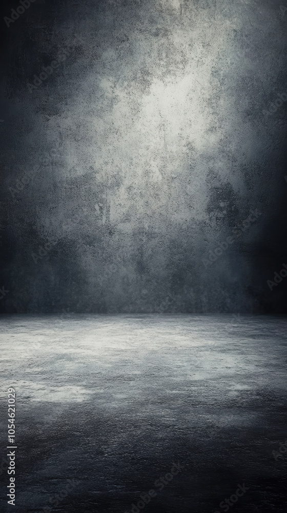 Dark textured concrete backdrop with subtle vignette effect Dark textured concrete backdrop with subtle vignette effect
