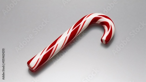 Candy Cane with Red and White Stripes - AI Illustrated