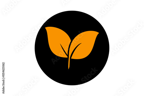 Autumn Leaf icon vector logo template ,eco leaf design