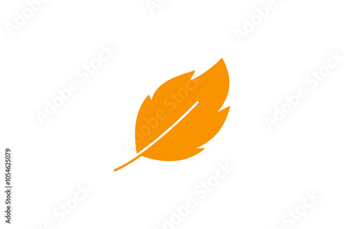 Autumn Leaf icon vector logo template ,eco leaf design