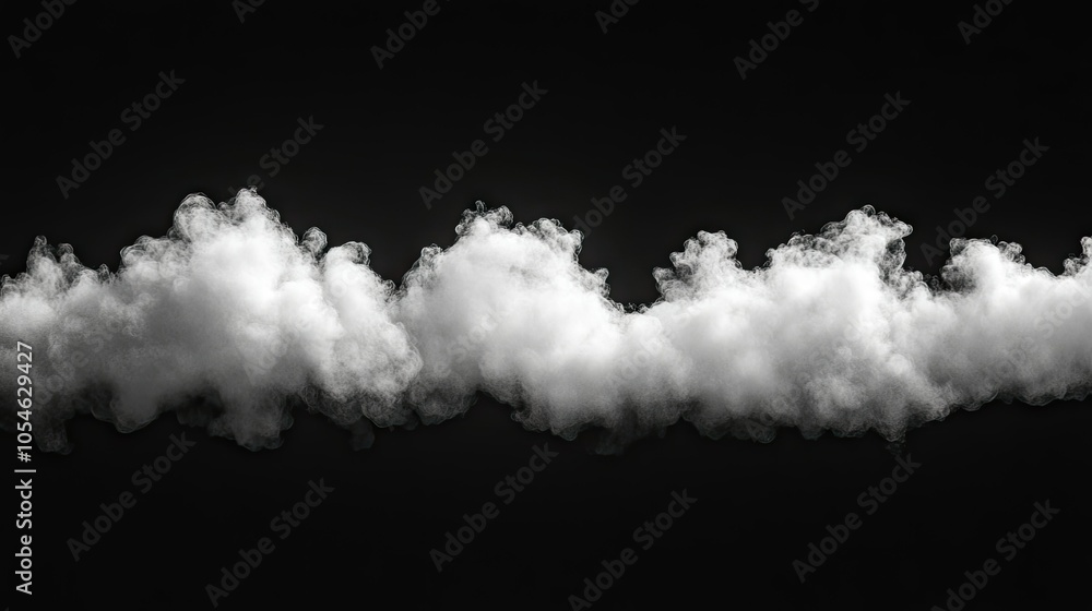 Soft White Clouds on a Dark Background Soft White Clouds on a Dark Background