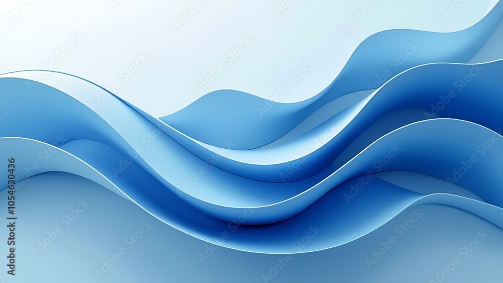 Fototapeta premium Transparent gradient glass background, 3d rendering.