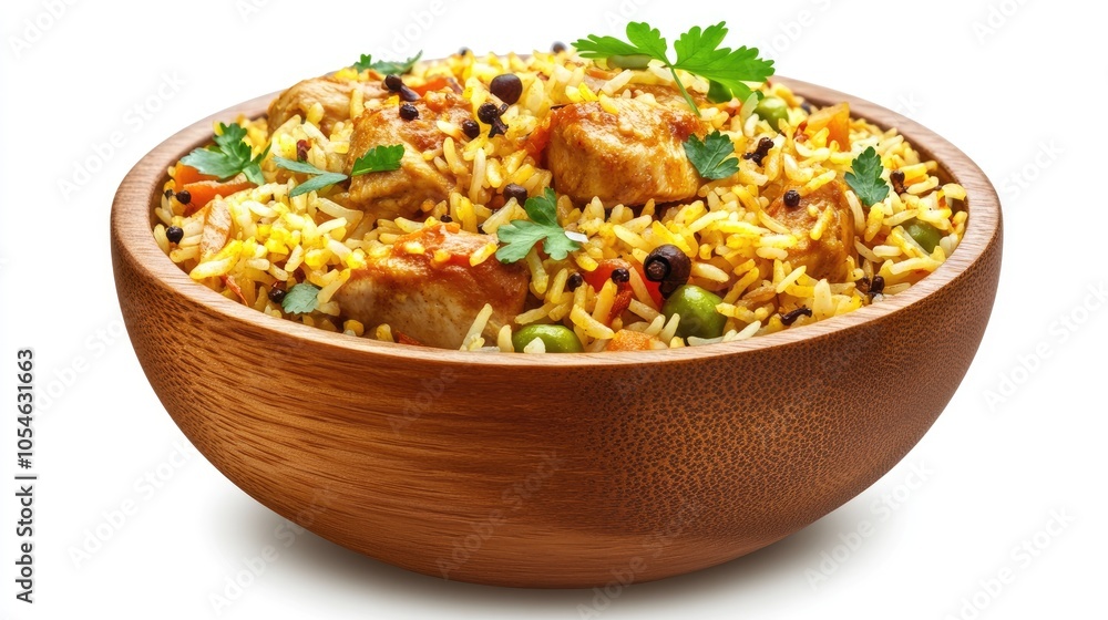 Delicious Rice Dish with Vegetables and Chicken Delicious Rice Dish with Vegetables and Chicken