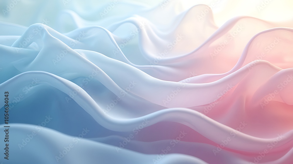 Flowing gradient transparent multilayer glass background, 3d rendering. Flowing gradient transparent multilayer glass background, 3d rendering.