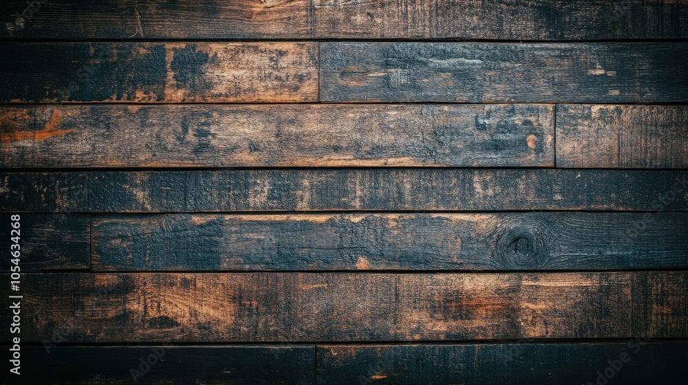 Fototapeta premium Dark Wooden Planks Textured Background for Design