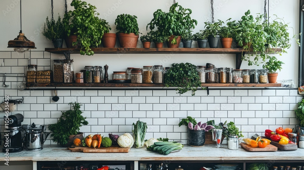 Fresh Herbs and Vegetables in Modern Kitchen Design Fresh Herbs and Vegetables in Modern Kitchen Design
