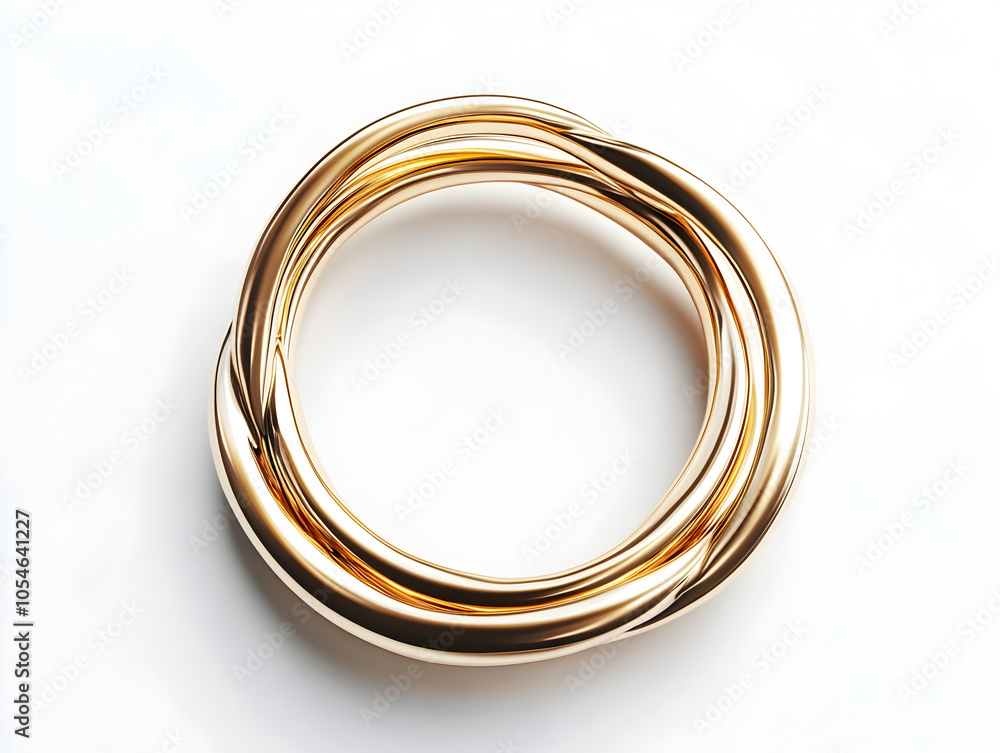 Shiny gold rings intertwine to create a captivating circular pattern, adding a touch of elegance to any design. Shiny gold rings intertwine to create a captivating circular pattern, adding a touch of elegance to any design.