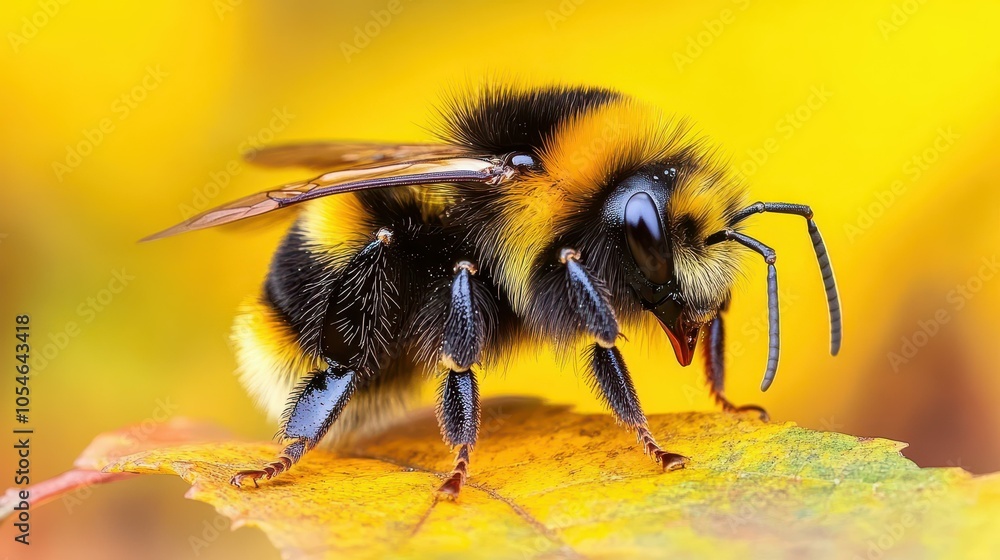 Capture the beauty of bees in stunning detail using macro photography, showcasing their captivating features against a blurred backdrop. Capture the beauty of bees in stunning detail using macro photography, showcasing their captivating features against a blurred backdrop.