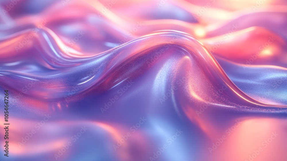 Abstract Pink and Blue Wavy Surface with Glimmering Texture Abstract Pink and Blue Wavy Surface with Glimmering Texture