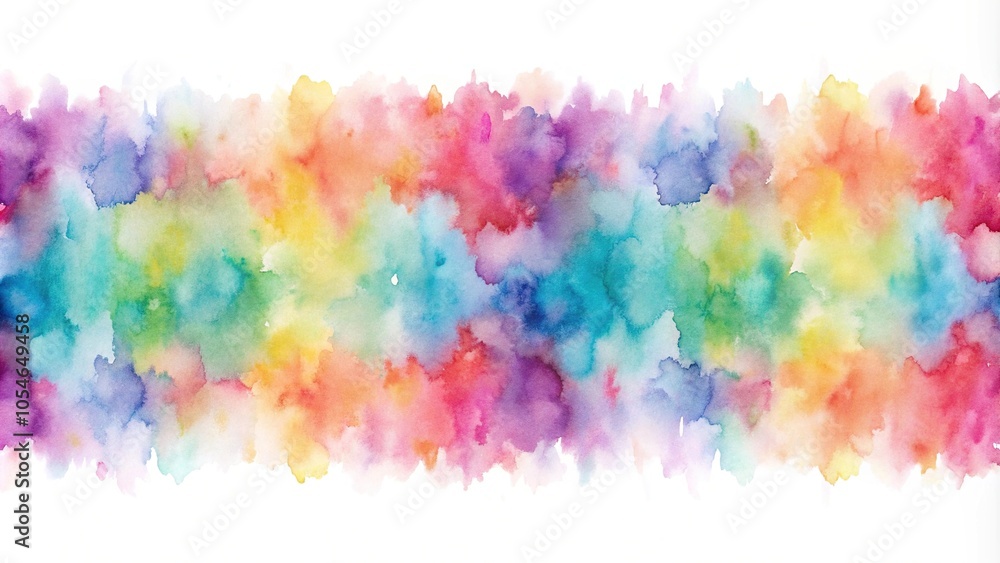 Watercolor long shot seamless pattern on paper Watercolor long shot seamless pattern on paper