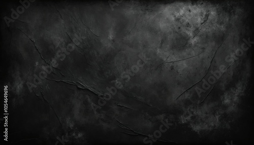 Black charcoal grunge overlay with dense, smoky textures and smudged, powdery edges in rich black tones