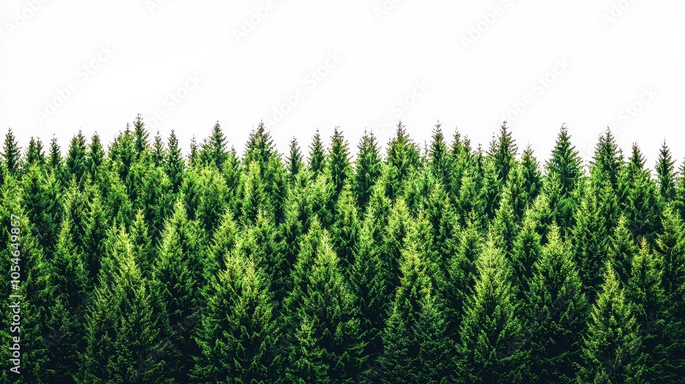 Dense forest of evergreen trees Dense forest of evergreen trees