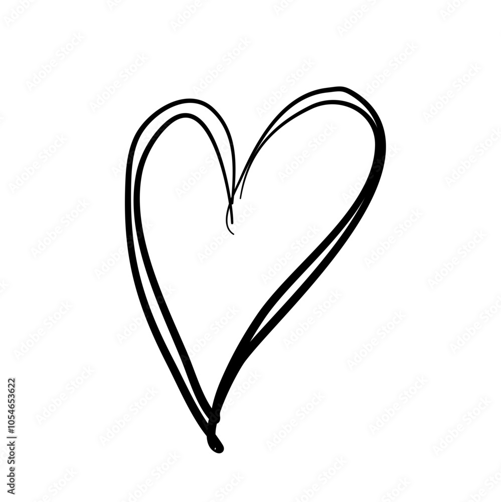 vector sketch love hand drawn shapes vector sketch love hand drawn shapes
