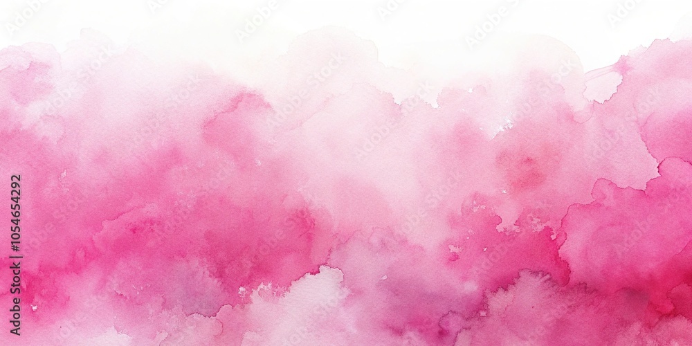 Fototapeta premium watercolor paint background in pink and white with forced perspective