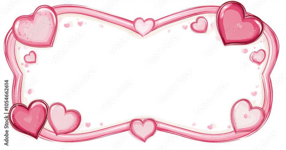 decorative frame featuring pink heart shapes, perfect for romantic or affectionate messages. design includes various sizes of hearts, creating playful and loving atmosphere decorative frame featuring pink heart shapes, perfect for romantic or affectionate messages. design includes various sizes of hearts, creating playful and loving atmosphere