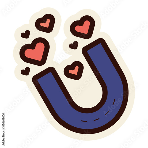 attractive love sticker