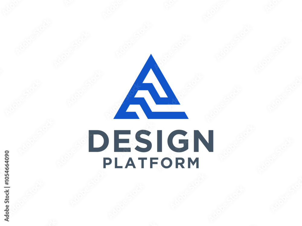 Abstract Initial Letter A Logo. Blue Geometric Shape with Square Pixel Dots isolated on White Background. Usable for Business and Branding Logos. Abstract Initial Letter A Logo. Blue Geometric Shape with Square Pixel Dots isolated on White Background. Usable for Business and Branding Logos.